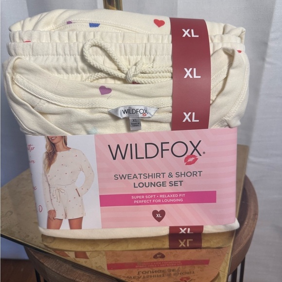Wildfox Cream Pajama Set Cozy Intimates Sleepwear - Picture 1 of 4